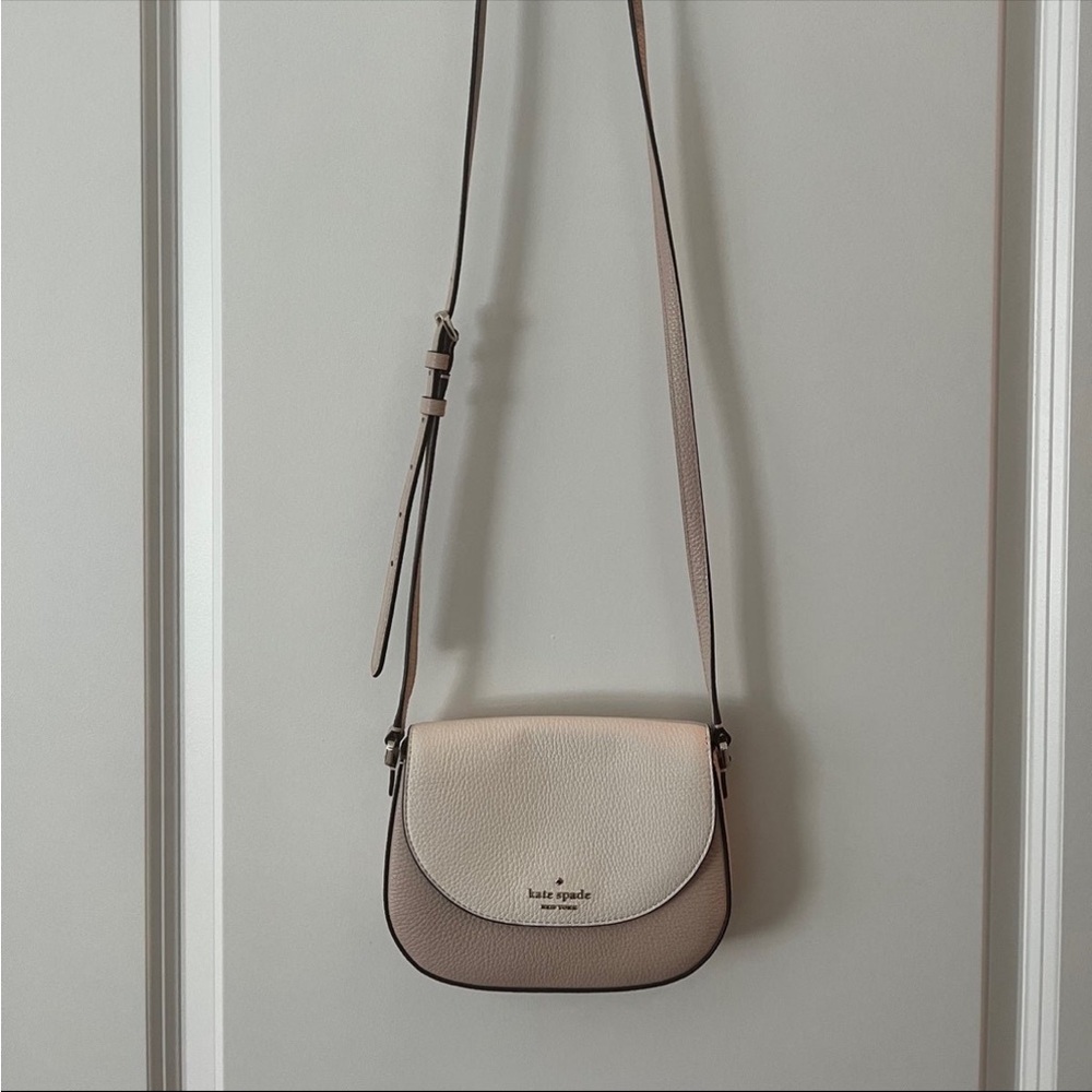 Kate Spade Cream and Tan Crossbody Bag
